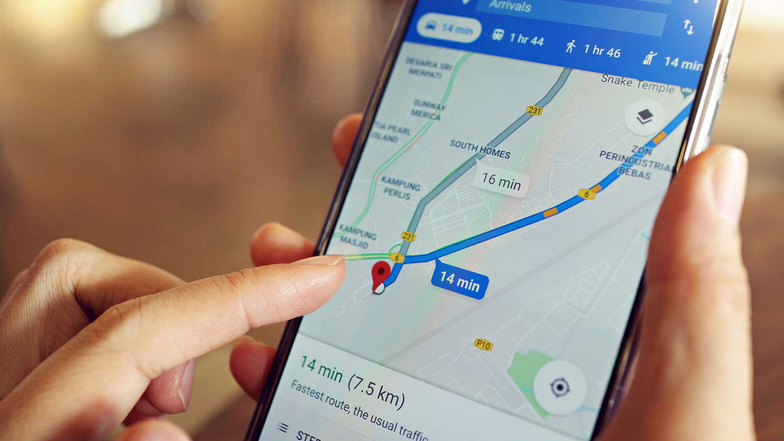 Medir distancia google maps android